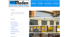 Desktop Screenshot of moden.com.pl