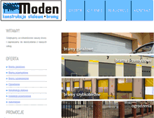 Tablet Screenshot of moden.com.pl